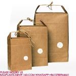 High Quality Durable Brown Natural Rice Bags Kraft Paper Dried Food rice