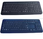 IP65 106 keys black USB customized ruggedized silicone rubber medical keyboard