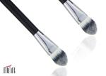 Black Mineral Powder Foundation Brush For Dry Skin , Powder Makeup Brush