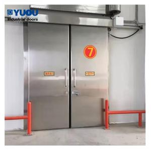 China Seafood Factory Cold Room Sliding Door PU Foam Steel Customized EPDM Sealing wholesale