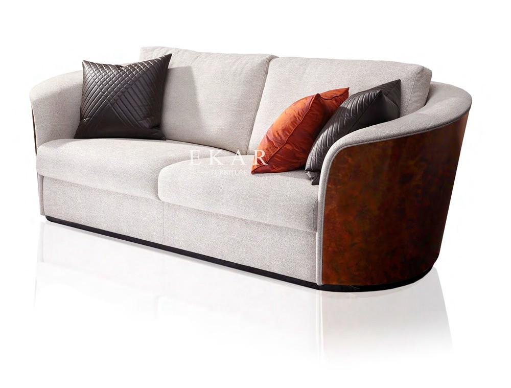 Modern Leather Furniture Best Living Room Quality Sofa W006SF3B