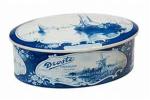 Customized Design Metal Cosmetic Tins Candy Oval Fancy Tin Box With Logo