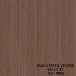 Reconstituted Walnut Wood Veneer Straight Grain Customized Length 2030mm For