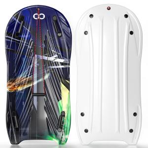 China XPE EPS HDPE Snow Sled for Unisex Kids Adult Customizable Logo 2 Handles and Pull Rope wholesale