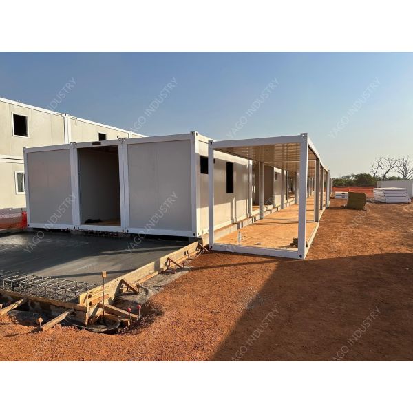 Premade Mining Camp Building Foldable Container Homes OEM