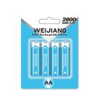 High Quality 1.2V AA 2600mah Nimh Rechargeable Battery Ni-mh