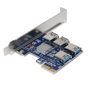China 60cm USB 3.0 Cable PCI E Expansion Card 3x FP Solid Capacitors Gold Plated Contacts wholesale
