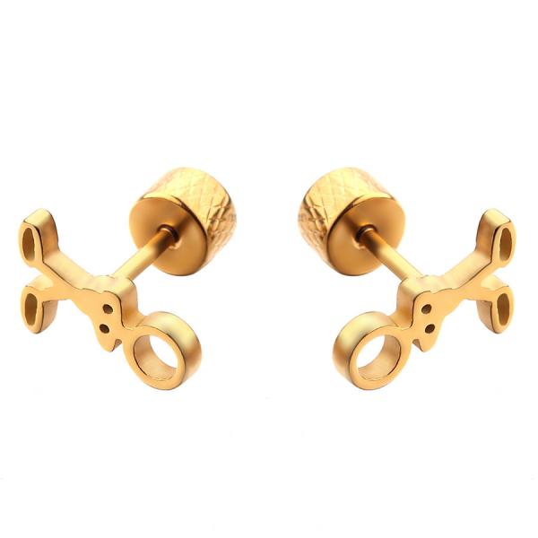 Quality Fashion gold plate stud earrings rabbit shaped earring for women for sale
