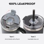 OEM ODM Quencher Cups Stainless Steel Vacuum Travel Mug 40oz Tumbler With Handle