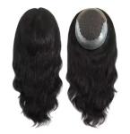 Q6 Model hairSystem for Women Import Lace Topper Lace with PU Natural style