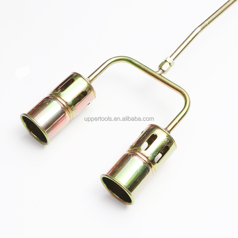82KW Nominal Heat Input Double Nozzle Weed Burner Propane Gas Torch for Soldering