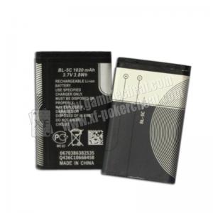 China Black Nokia N72 Gambling Tools BL - 5C Lithium Battery For Poker Scanner wholesale