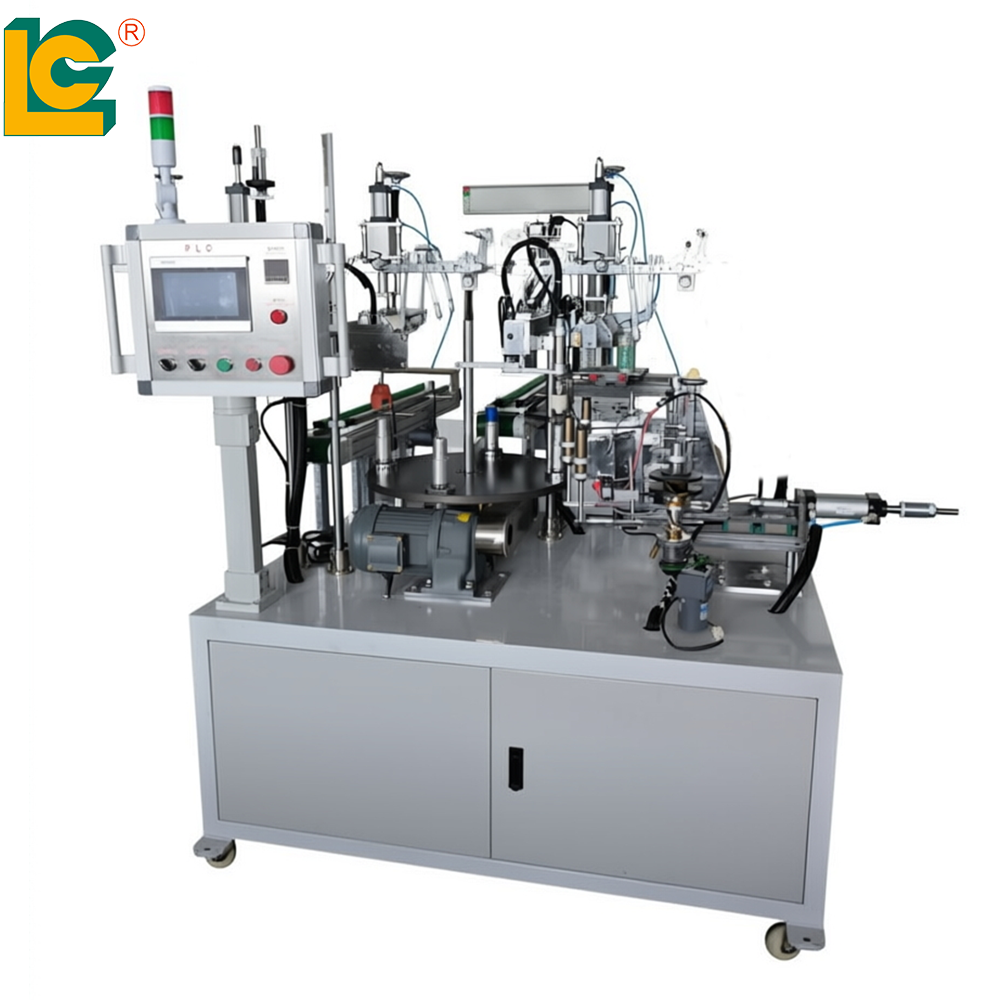 Automatic Horizontal Turntable Hot Stamping Machine TH-150/4 Four-Station Plastic Foil Embossing Machine
