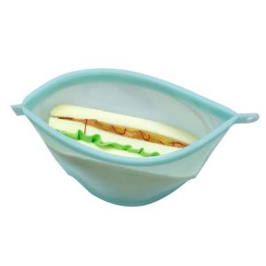 China New products 2018 Reusable Silicone Food Storage Bag Large Washable Silicone Fresh Bag for Fruits Vegetables Meat wholesale
