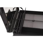 Black Color Portable Lighted Makeup Case , Makeup Travel Case On Wheels