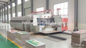 China Kraft Paper Box Flexo Printing Machine , Automatic Carton Die Cutting Machine wholesale