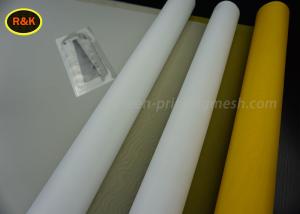 China 100 % Polyester Yarn Screen Printing Mesh Material High Tension White Color wholesale