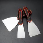 2" 3" 4" 5" 6" Rubber Handle Stainless Steel Metal Spatula Set Flexible Putty