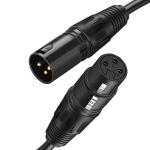 1m 3m 5m 3 PIN Connector XLR Audio Jack Male To XLR Female DMX Cable