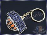Waterproof Custom Metal Key Chains Basketball Keyrings With Split Ring