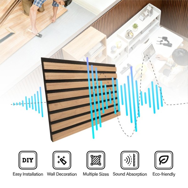 Custom E-commerce Acoustic Panel Decorative Sound Absorbing Wall Panel for Interior Wall Projects