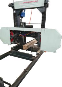 China Diesel engine Hydraulic Motor Horizontal Band Saw Mills with Log lifting Arm wholesale