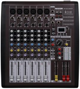 China 110v - 230v Portable Power Mixer , 6 Channel Dj Music Mixers With DSP I06 wholesale