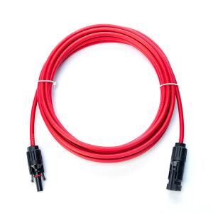 China 1x4mm2 XLPO XLPE PV Cable Power Cords Extension Cords with Tinned Cooper and PV004 Connector TUV Approved UV Protection wholesale