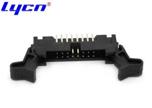 China Right Angle Male IDC Connector 2.0mm Straight Ejector Latch Header wholesale
