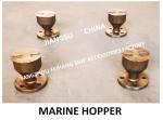 Q235-A CARBON STEEL MARINE FUNNEL-DECK MARINE FUNNEL WITH COVER AND FLANGE DS50