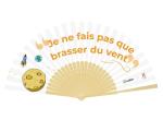 Wholesale Chinese Custom Bamboo Printed Fabric Bamboo Fan Folding Paper Fan Hand