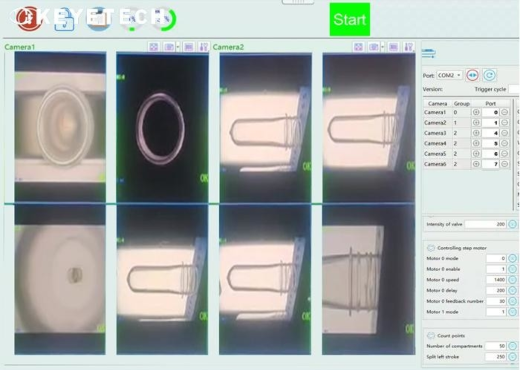 7-Camera AI Preform Vision Inspection Machine