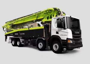 China Euro 5 Emission 58m SCANIA Concrete Truck 8x4 High Driving Safety wholesale