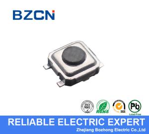 China SMD Miniature Tactile Switch , SMT Tact Switch 3.3X3.3 Mm With Long Life Contact wholesale