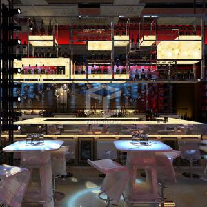 China T5 LED Lighting Wine Display Cabinet 5mm Thick MDF Providing 3D Print Surface wholesale