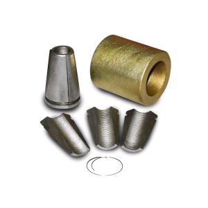 China Single Hole Round Mono Post Tension Anchor Head Barrel And Wedge For Cables wholesale