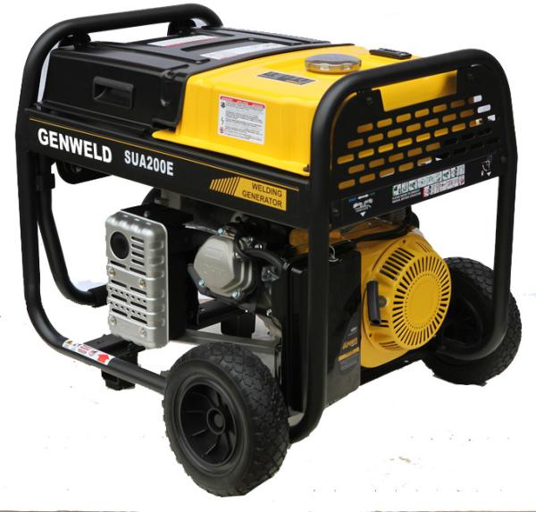 Gasoline Engine Driven Arc Welder SUA200E 200A Single Phase Output Power
