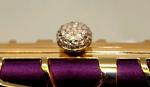 2012 Hottest satin and alloy hollow evening ladies clutch bag G20070