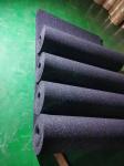 Colorful EPDM Dots on Black Ground Pure Color Recycled Rubber Flooring Rolls for