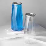 Plastic Beverage Juice Milk Soft Drink Cans 500ml With Aluminum Easy Open Ends