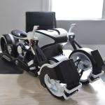Rapid Prototype Stereolithography 3D Printed Motorcycle Model Polishing Surface