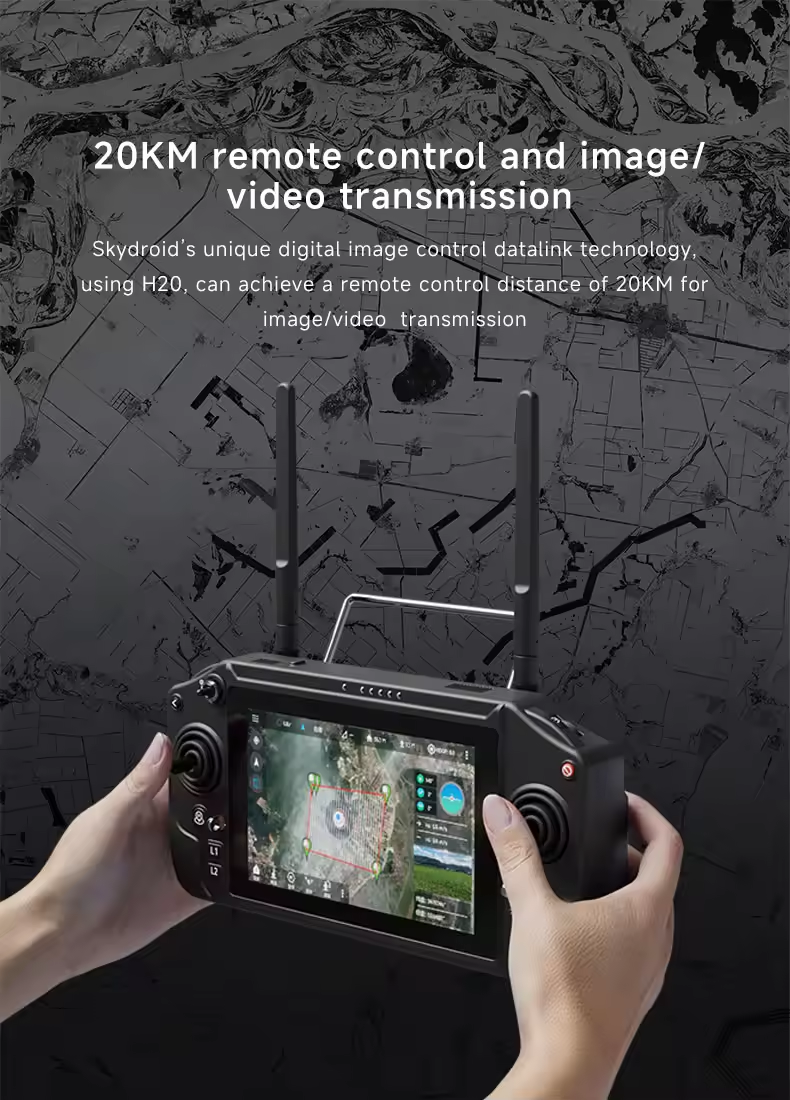 Skydroid H20 Agriculture Drone With Long Range Remote Controller Video Transmission Low Power Consumption