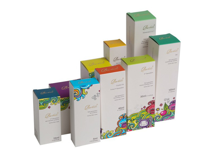 Creative Custom Printed Cosmetic Boxes , Retail Packaging Window Boxes 4*4*12cm