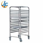 Roll in Stainless Steel Baking Tray Trolley Bun Pan Rack - 20 Pan
