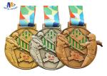 Personalised Custom Hockey Medals / 3D Relief Sport Medailles Copper Plating