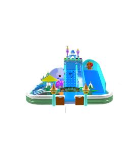 China Children Fun Park Inflatable Giraffe Animals Slide For Rentals wholesale