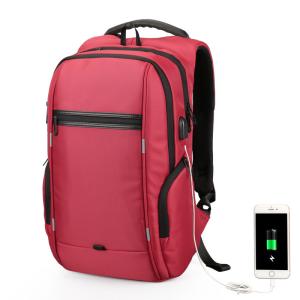China Anti Theft Waterproof Laptop Backpack With USB Charging Port Large Capacity wholesale