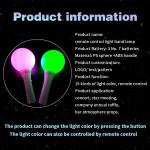 18*10CM LED Glow Flashing Stick White Shell Ball Wand For Festival Concert
