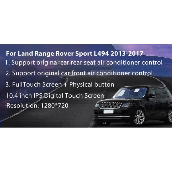Android 13.0 head unit For Land Rover Range Rover Sport L494 2013-2017 touch screen climate control car stereo with AC