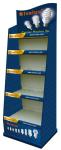 Lightweight Stand Up Cardboard Display For Supermarket Flat Packing Type